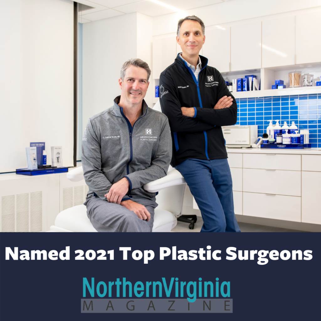 Dr. Bruno & Dr. Brown Posing for Northern Virginia Magazine, named 2021 Top Plastic Surgeons