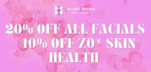 20% OFF ALL FACIALS + 10% OFF ZO® SKIN HEALTH, Terms and Conditions Apply