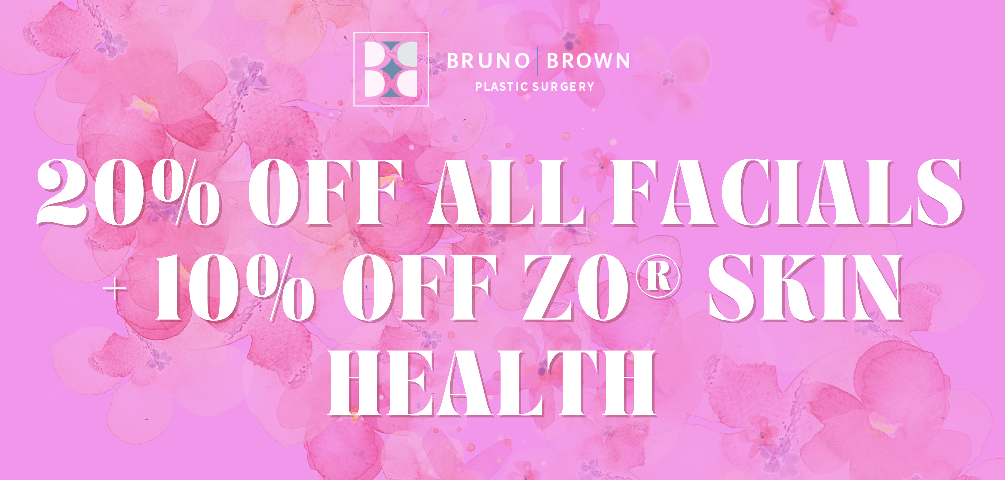 20% OFF ALL FACIALS + 10% OFF ZO® SKIN HEALTH, Terms and Conditions Apply