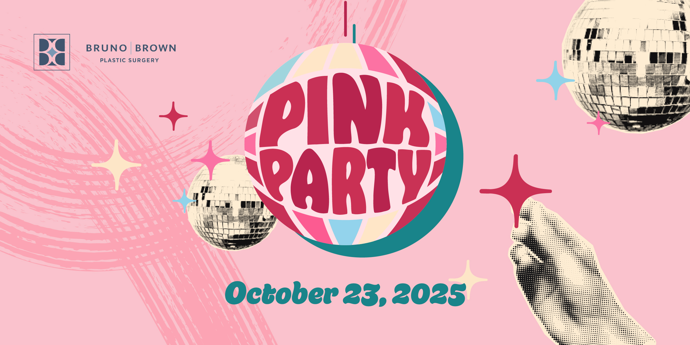 Pink Party announcement banner October 23 2025
